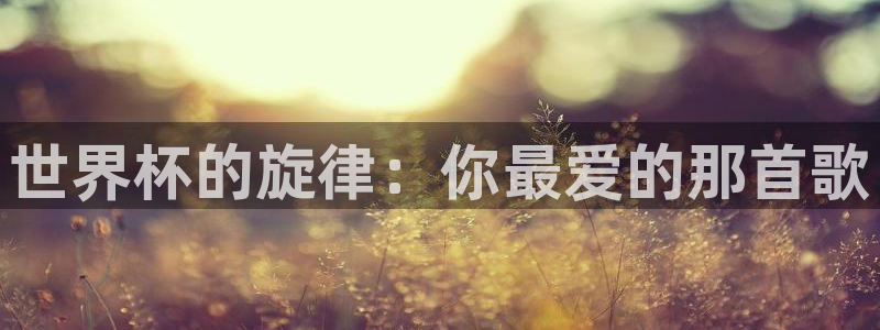 世界杯比赛:世界杯的旋律:你最爱的那首歌